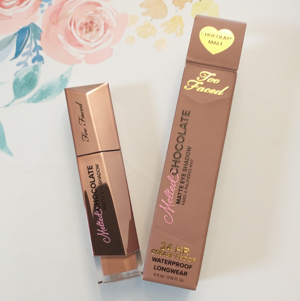 Too Faced Melted Chocolate Creaseproof Waterproof EyeShadow in Chocolate Malt